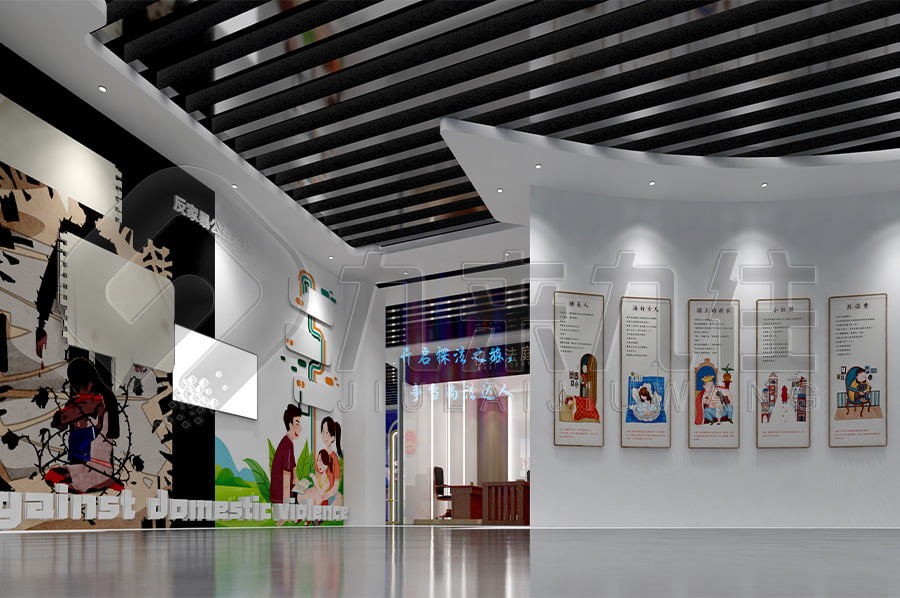 法制教育基地建設，法制教育展廳產品，法院法制教育展廳平面設計