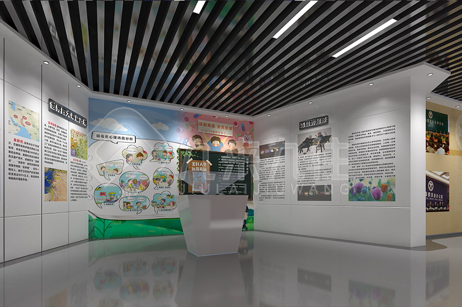 毒品預防教育基地，未成年禁毒教育展廳，禁毒展館，實施方案