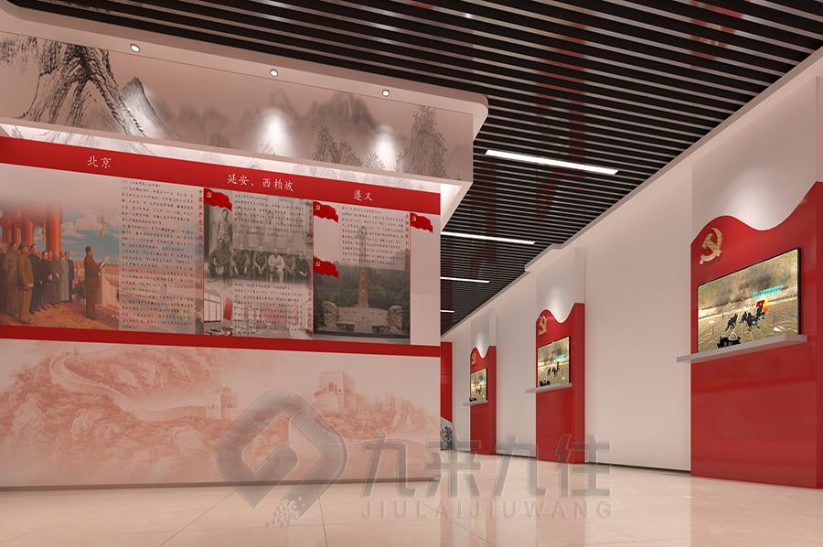 VR紅色黨風(fēng)傳承館設(shè)計, 現(xiàn)代展覽館施工技術(shù), 高科技展廳裝修風(fēng)格